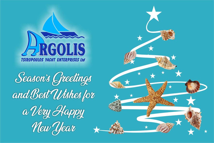Season's Greetings and Best Wishes for a Very Happy New Year 2019 from Argolis Yacht